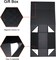 Large Gift Box, Black Gift Box with Magnetic Closure Lid, Ribbon and Card, Present Box